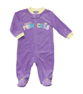 Carter's® Baby Girls' Purple Terry Princess Sleep and Play