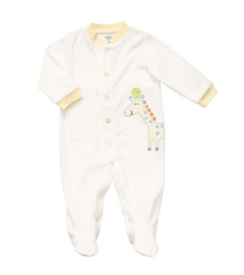 Carter's® Baby Ivory Terry Stacked Animal Characters Sleep and Play
