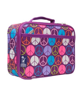 Wildkin Purple Peace Sign Lunch Box