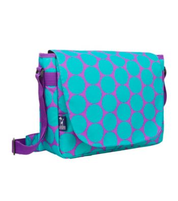Wildkin Big Aqua Dots Laptop Messenger Bag