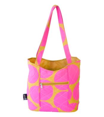 Wildkin Big Hot Pink Dots Quilted Tote