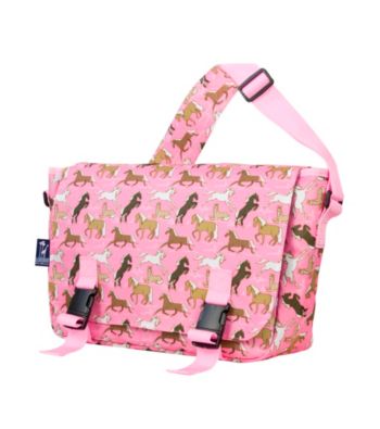 Wildkin Horses in Pink Jumpstart Messenger Bag