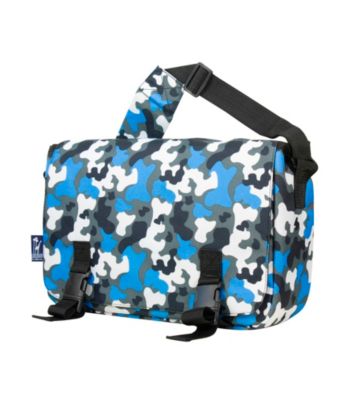 Wildkin Blue Camo Jumpstart Messenger Bag