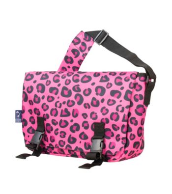 Wildkin Pink Leopard Jumpstart Messenger Bag