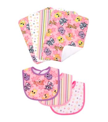Trend Lab Lola Fox Bib and Burp Cloth Set