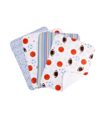 Trend Lab Little MVP 4 Pack Burp Cloth Set