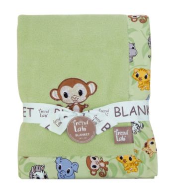Trend Lab Chibi Zoo Receiving Blanket