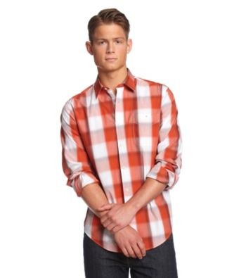 John Bartlett Consensus Men's Classic White Plaid Buttondown Shirt