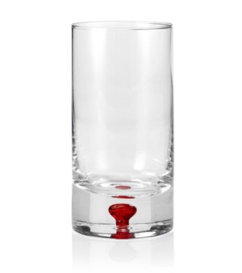LivingQuarters Bubble Highball Colored Glasses