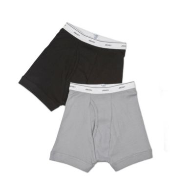 Jockey Boys' Grey/Black 2-pk. Boxer Briefs