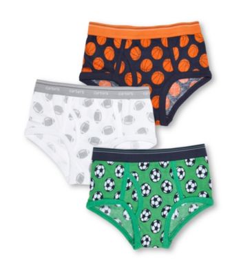 Carter's® Boys' 2-5 Green/White/Navy 3-pk. Sports Briefs