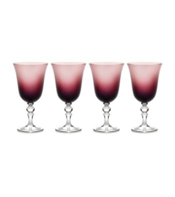 Mikasa® Charade Set of 4 Plum Goblet Glasses
