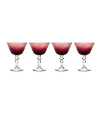 Mikasa® Charade Set of 4 Plum Margarita Glasses