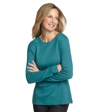 Studio Works® Petites' Long Sleeve Pullover Crewneck Tee