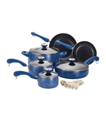 Paula Deen® Signature Porcelain Enamel Nonstick 15-pc. Blueberry Speckle Cookware Set