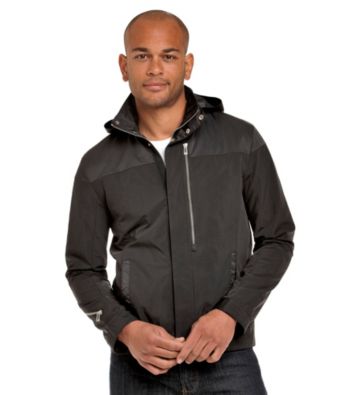 Calvin Klein Men's Black Lightweight Colorblocked Jacket