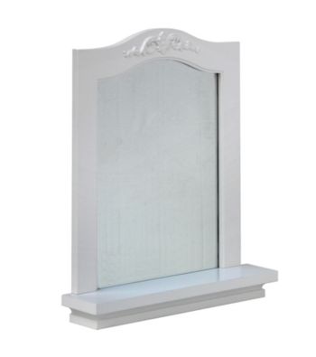 Elegant Home Fashions® Versailles White Wall Mirror with Shelf