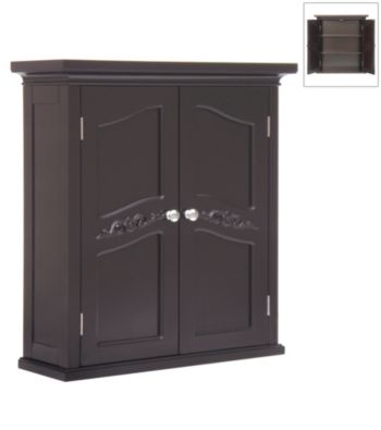 Elegant Home Fashions® Versailles Dark Espresso 2-Door Wall Cabinet