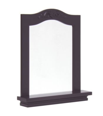 Elegant Home Fashions® Versailles Dark Espresso Wall Mirror with Shelf