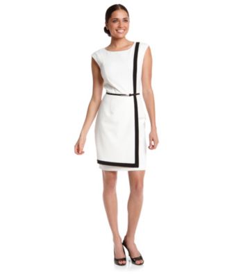 Calvin Klein Contrast Frame Sheath Dress