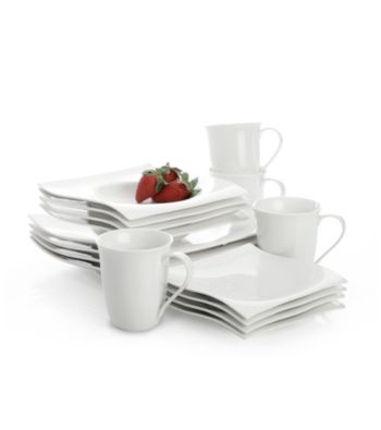 Maxwell & Williams White Basics Motion 16-pc. Dinner Set