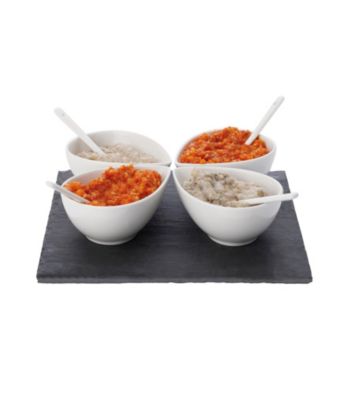 Maxwell & Williams White Basics Slate 9-pc. Teardrop Dipping Set