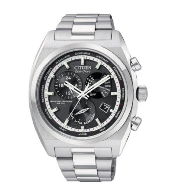 Citizen® Eco Drive Mens Stainless Steel Calibre 8700 Perpetual Calendar Watch