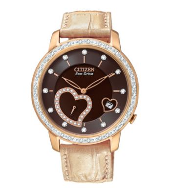 Citizen® Rose Goldtone Eco-Drive Women's Desire Diamond Watch