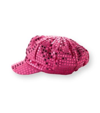 Miss Attitude Girls' Fuschia Sequin Hat
