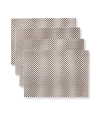 Alyssa Joy Basketweave Woven Set of 4 Place Mats