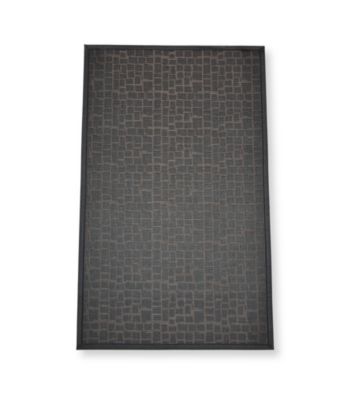 Alyssa Joy Geo Rectangles Woven Vinyl Non-Skid Doormat