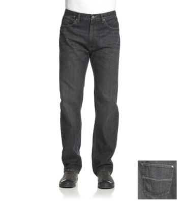 Ruff Hewn Men's Black Fade 5-Pocket Straight-Leg Jeans