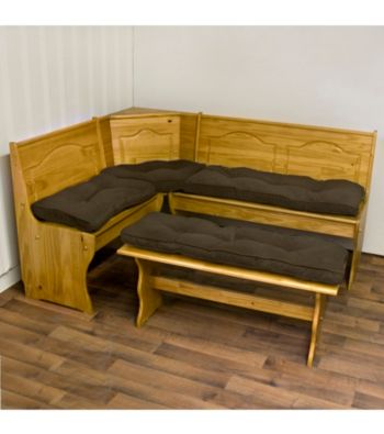 Greendale Home Fashions Hyatt Chocolate 4-pc. Nook Cushion Set