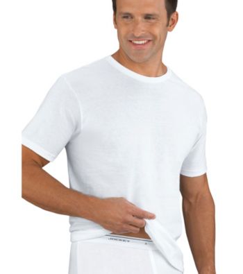 Jockey® Men's White 5-Pack Classic Crewneck T-Shirts