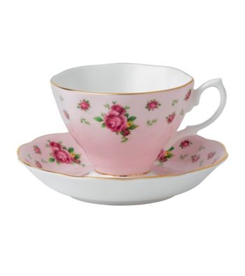 Royal Albert® New Country Roses Pink Vintage Teacup and Saucer Boxed Set