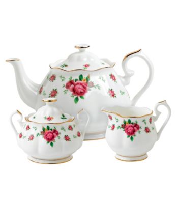 Royal Albert&reg; New Country Roses White 3-pc. Tea Set