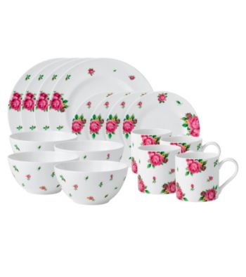 Royal Albert® New Country Roses White Modern Casual 16-pc. Dining Set