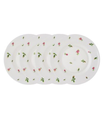 Royal Albert® New Country Roses White Modern Casual Set of 4 Salad Plates