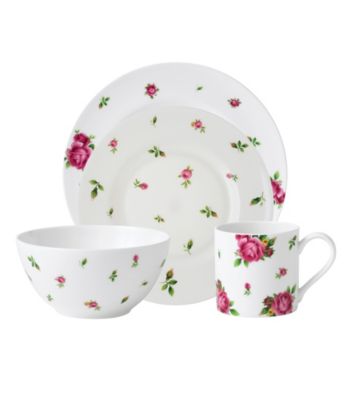 Royal Albert® New Country Roses White Modern Casual 4-pc. Place Setting