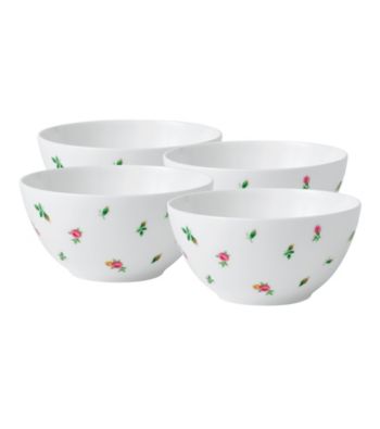 Royal Albert® New Country Roses White Modern Casual Set of 4 Cereal Bowls