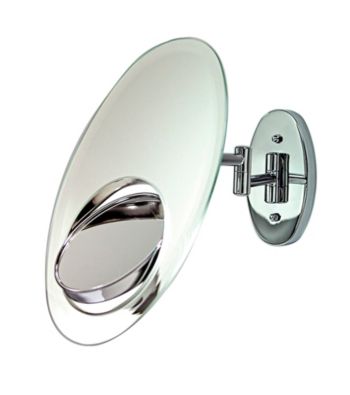 Zadro Tri-Optics Non-Lighted Wall Mount Mirror with 1x, 5x & 7x Magnification