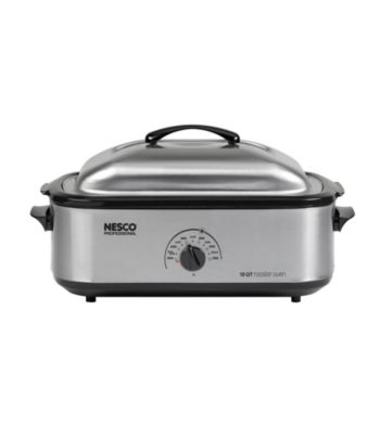 Nesco® Professional 18-qt. Stainless Steel Roaster Oven with Nonstick Cookwell