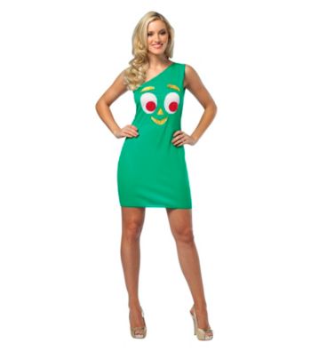 Gumby Tank Dress Adult Costume