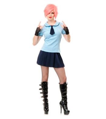 Blue School Girl Adult Costume