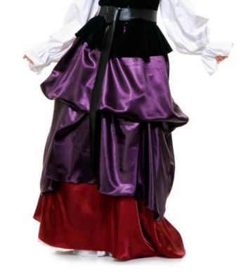 Purple and Wine Gathered Skirt Adult