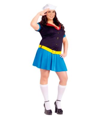 Ms. Popeye Adult Plus Costume