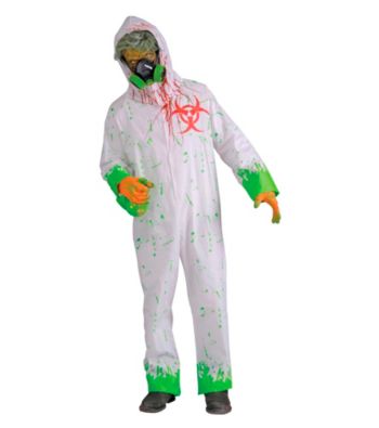 Biohazard Zombie White Jumpsuit Adult Costume