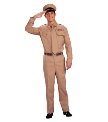 Army General Adult Shirt and Tie