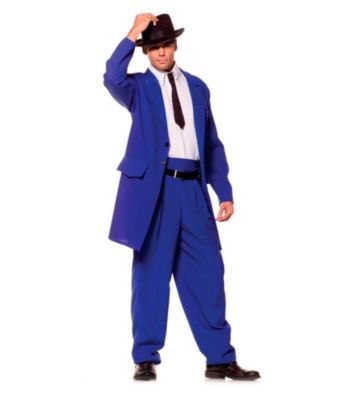 Zoot Suit Blue Adult Costume