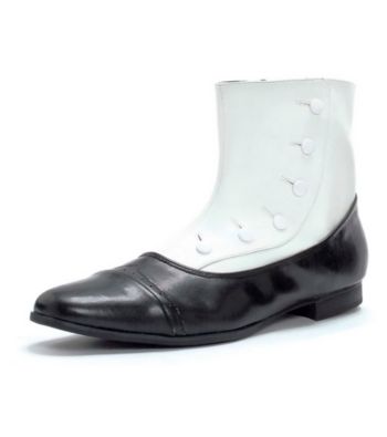 Black and White Spat Adult Shoes